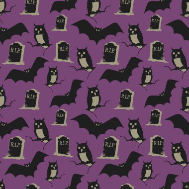 Klasik Cadılar Bayramı geçmişi. Cadılar Bayramı için vektörsüz desen