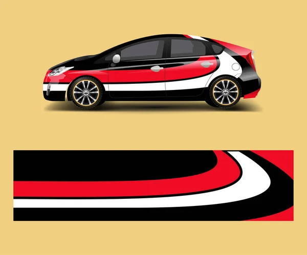 Company Branding Car Decal Wrap Designvektor Grafische Abstrakte Formen Entwerfen — Stockvektor