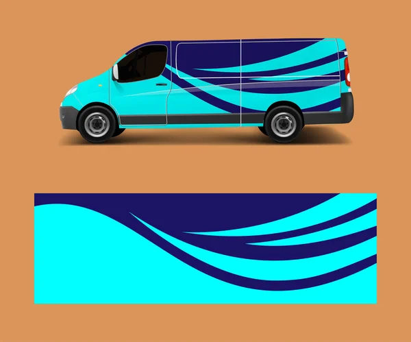 Φορτηγό Όχημα Ντεκολτέ Σχεδιασμού Διανυσμάτων Γραφικά Αφηρημένα Σχέδια Κύμα Φόντο — Διανυσματικό Αρχείο