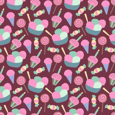 Vektörde Mutlu Yıllar deseni