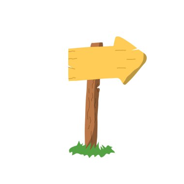 Tahta Yön Tabela Düz Tasarım Çizimi