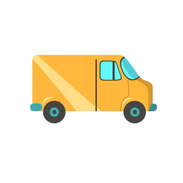 Levering Vrachtwagen Vector Ontwerp Plat Ontwerp Vector Illustratie — Stockvector