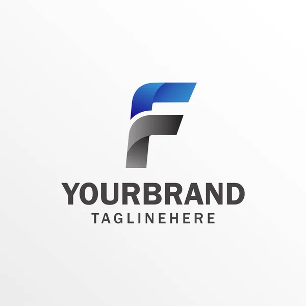 Logo Brief Geïsoleerd Witte Achtergrond Vectorillustratie — Stockvector