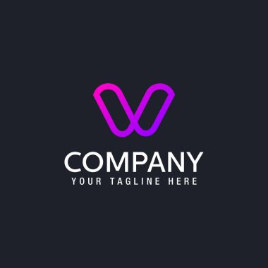 Vektör grafik yaratıcı satır alfabesi sembolü Harf V Vektör logo tasarım şablonu