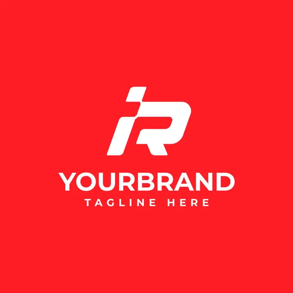 Carta Com Abstract Racing Bandeira Logo Design Modelo Conceito Design —  Vetores de Stock