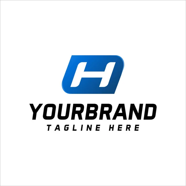 Harfi Logo Tasarımı Beyaz Arka Planda Izole Edilmiş Vektör Logo — Stok Vektör