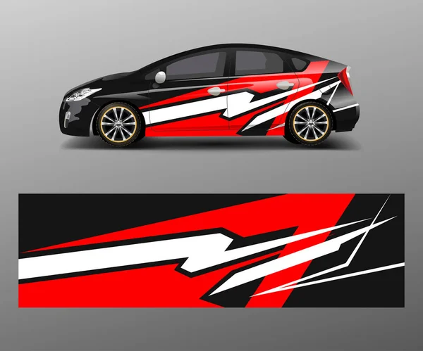 Sport Voiture Course Wrap Design Vecteur Design Template Design Vecteur — Image vectorielle