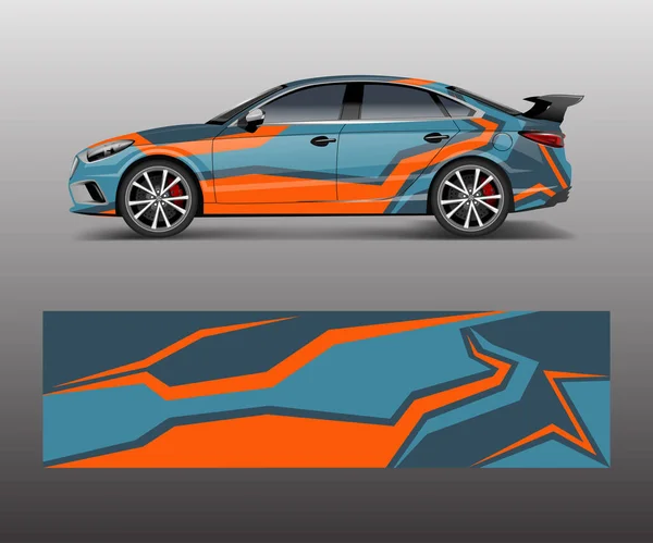 Race car wrap design – vector stock wrap design