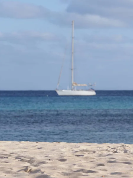 Sand Yacht Atlantic Ocean Landscapes African Sal Island Cape Verde — Stock Photo, Image