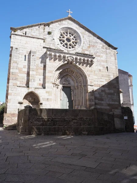 Santiago Kirche in A Coruna Stadt in Galicien in Spanien - vertikal — Stockfoto