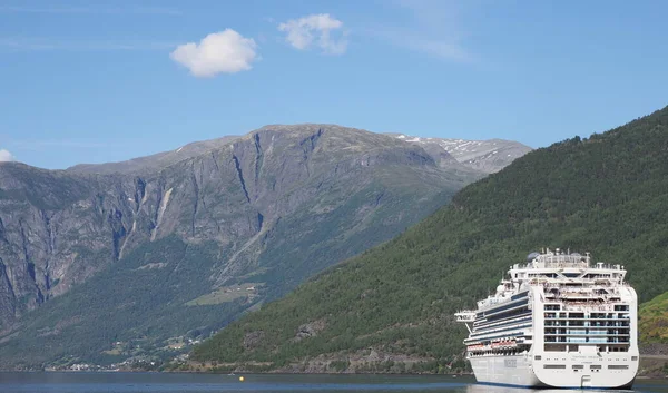 Flam Norsko Červen 2019 Krása Liner Safír Princezna Plavby Sogn — Stock fotografie