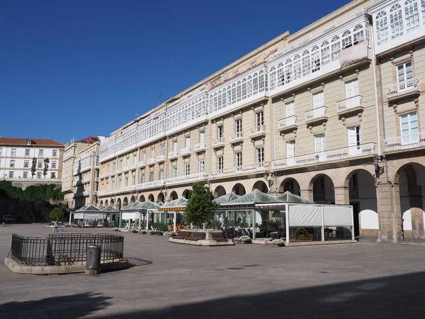 Coruna Spain September 2019 Residences Main Square European City Galicia — Stockfoto