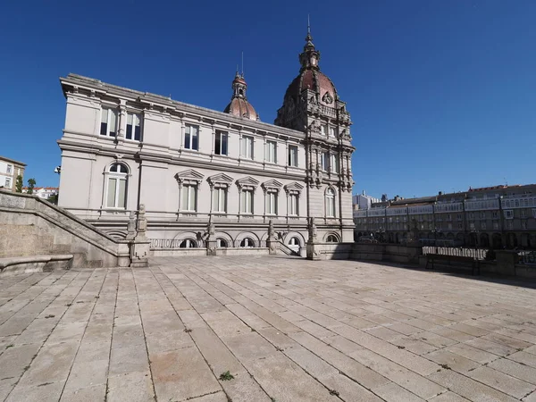 Square City Hall Square European Coruna Town Galicia District Spain — Stockfoto