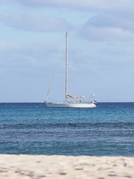 Luxury Yacht Atlantic Ocean Landscapes African Sal Island Cape Verde — Fotografia de Stock