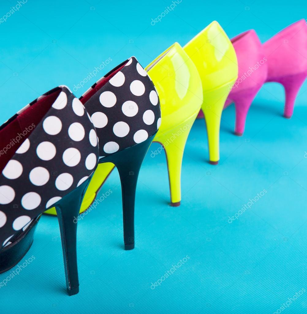 colorful high heels