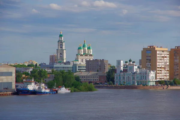 Ρωσία Αστραχάν Μια Πόλη Στον Ποταμό Βόλγα — Φωτογραφία Αρχείου
