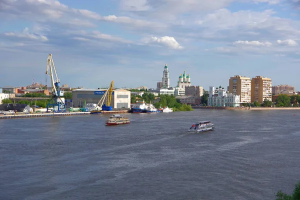 Rússia Astrakhan Uma Cidade Rio Volga — Fotografia de Stock