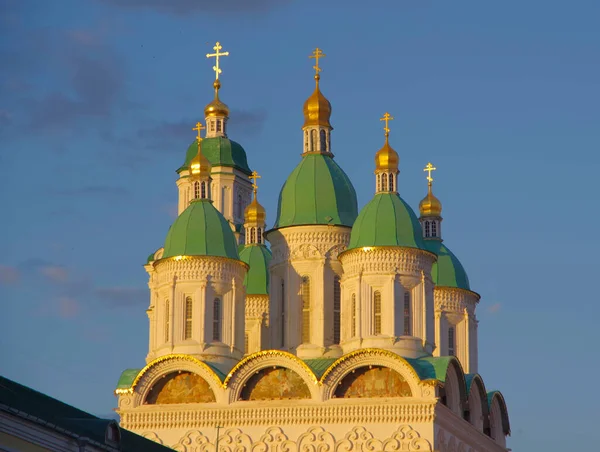 Oroszország Asztrahán Kilátás Katedrálisra — Stock Fotó