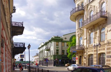Rusya, Astrakhan. 05.17.21. Eski şehrin mimarisi..