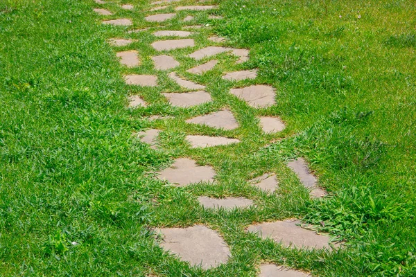 石造の庭道 — ストック写真