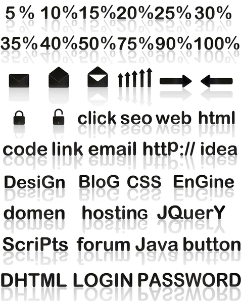 Web attributes — Stock Photo, Image