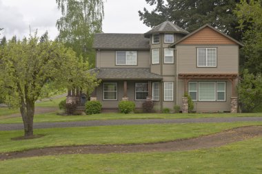 Oregon kırsalında müstakil ev.