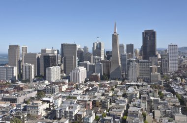San Francisco manzarası ve yerleşim alanı.