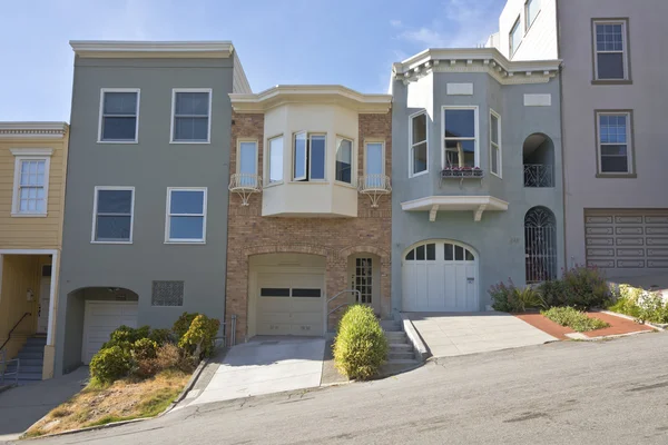 Barrio residencial de San Francisco California . — Foto de Stock