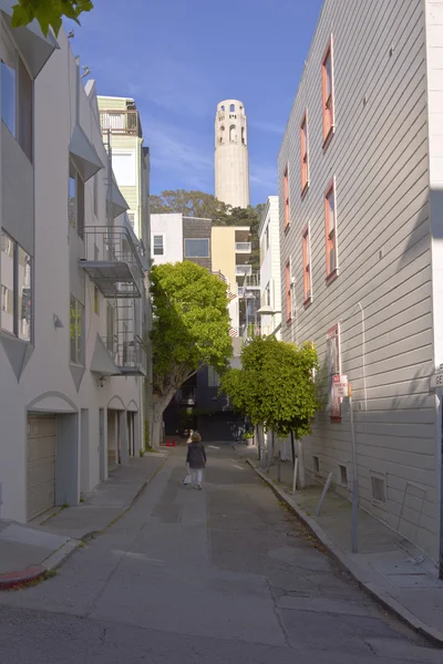 San Francisco Wohnviertel Kalifornien. — Stockfoto