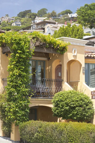 Decorated house with plants in Sausalito California. — Stock Photo, Image