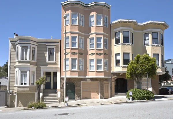 San Francisco Wohnviertel Kalifornien. — Stockfoto