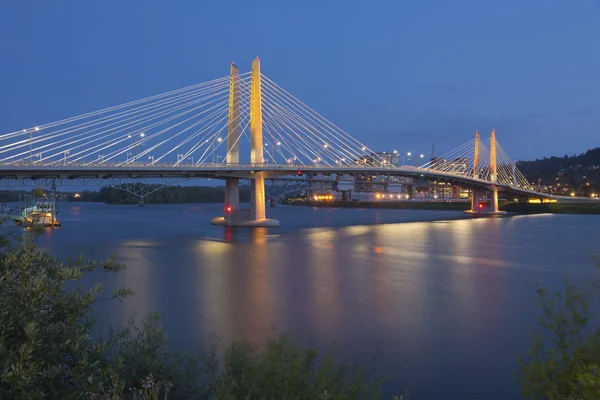 Tilikum przekraczających most Portland w stanie Oregon. — Zdjęcie stockowe