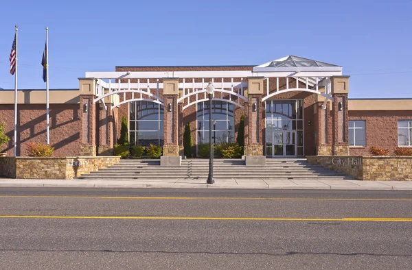 Belediye Binası ve Kütüphane Umatilla Oregon. — Stok fotoğraf
