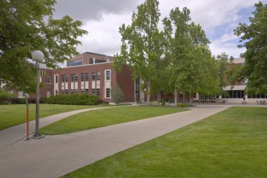 Boise Idaho şehir Üniversitesi kampüsü ve park.