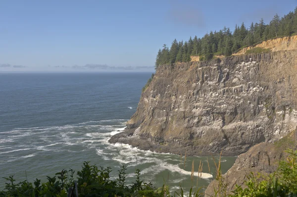 Cape Meares beach and cliffs Oregon coast. — Stock Photo, Image