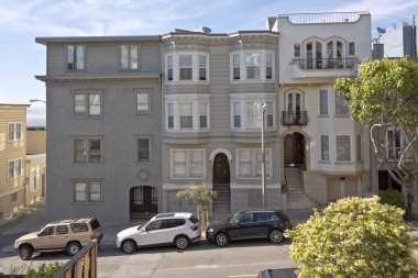 San Francisco Kaliforniya mimarisi ve mahalle. 