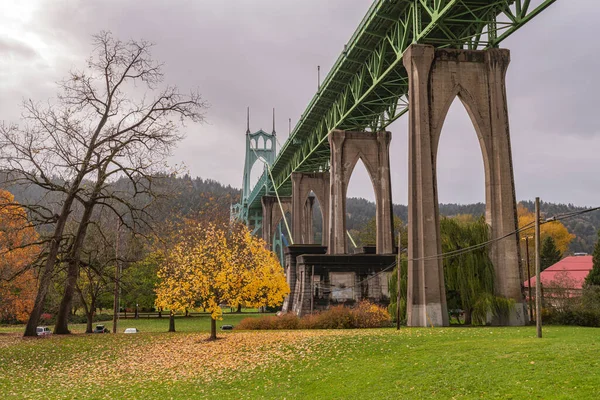 Die Saint John Brücke Der Stadt John Oregon — Stockfoto