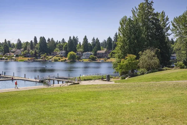 Angle Lake Park Dintorni Seattle — Foto Stock