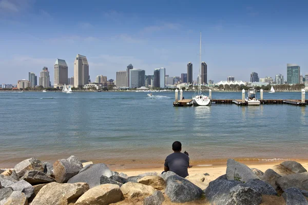 Uitzicht op san diego Californië. — Stockfoto