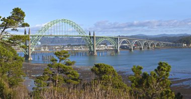 Yaquina Körfez Köprüsü Newport Oregon