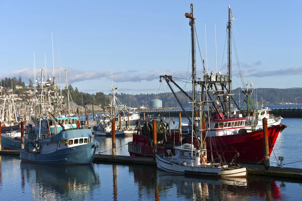 Barco de pesca em Newport Oregon . — Fotografia de Stock