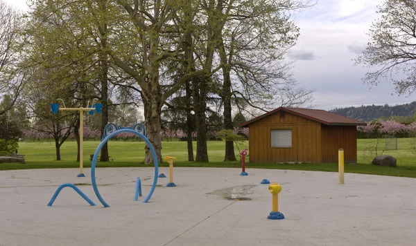 Children playground in a park Oregon. — Stock Photo, Image
