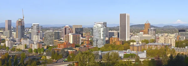 Portland stad gebouwen panorama Oregon. Stockfoto