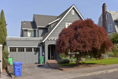 Portland Oregon etrafında konut evleri.