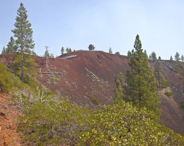 Lav Butte orman ve çevresi.