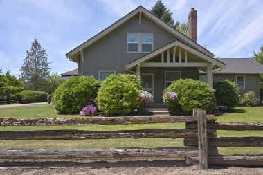 ülkenin kırsal Oregon ev.