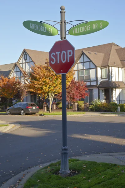 Street signs in Willsonville Oregon. — Stock Photo, Image