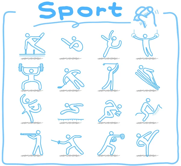 Sport ikoner set — Stock vektor