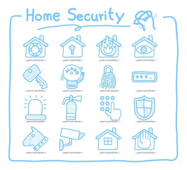 Ev Güvenlik simgeleri ayarlandı