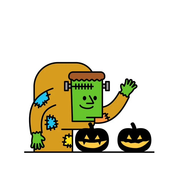 Halloween personaje zombie Gráficos vectoriales